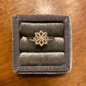 Pandora 14K Gold Flower Ring